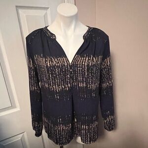 NWOT Zoa New York blue and black work shirt